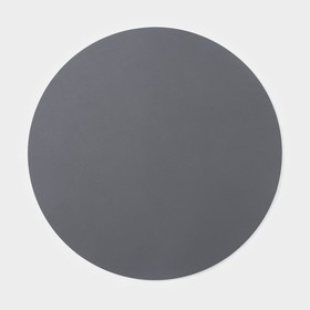Салфетка кухонная "Тэм" 38х38 см, круг, цвет темно-серый