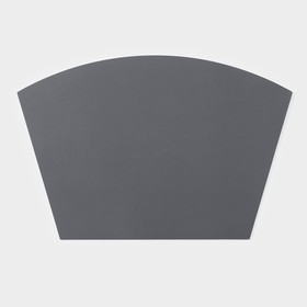 Салфетка кухонная "Тэм" 30х44 см, трапеция, цвет темно-серый