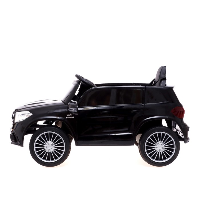 фото Электромобиль mercedes-benz gls, eva колёса, кожаное сидение, цвет чёрный