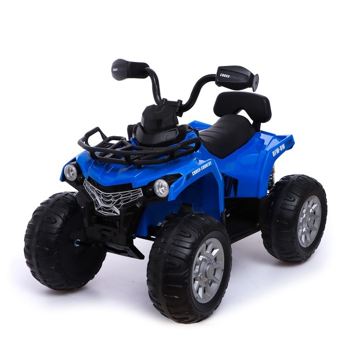 Электромобиль «Квадроцикл», EVA колёса, кожаное сидение, цвет синий электромобиль трактор с прицепом eva колеса кожаное сидение цвет красный