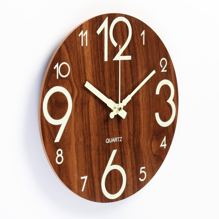 фото Светящиеся настенные часы, d-30 см