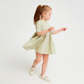 

Платье для девочки MINAKU: Cotton Collection цвет зеленый, рост 110