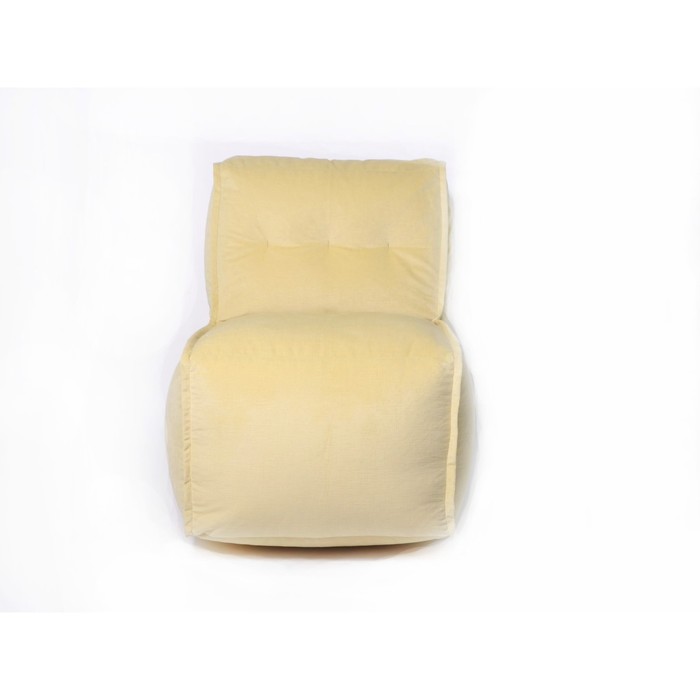 фото Кресло модульное бескаркасное «комфорт», размер 80x55x75 см, велюр, желтый wowpuff