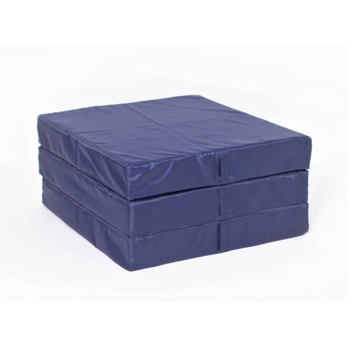 фото Пуф «мобильный матрас», размер 67x61x33 см, водоотталкивающая ткань, т.синий wowpuff