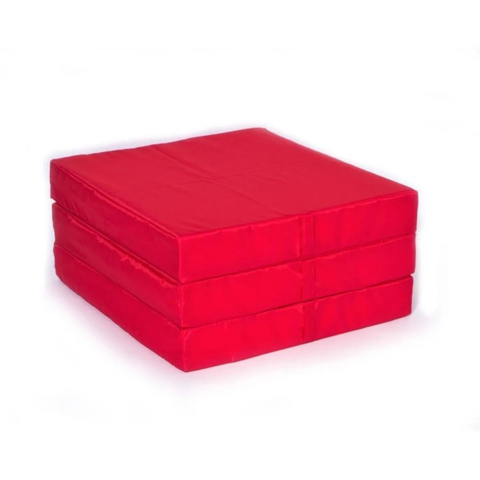 фото Пуф «мобильный матрас», размер 67x61x33 см, водоотталкивающая ткань, красный wowpuff