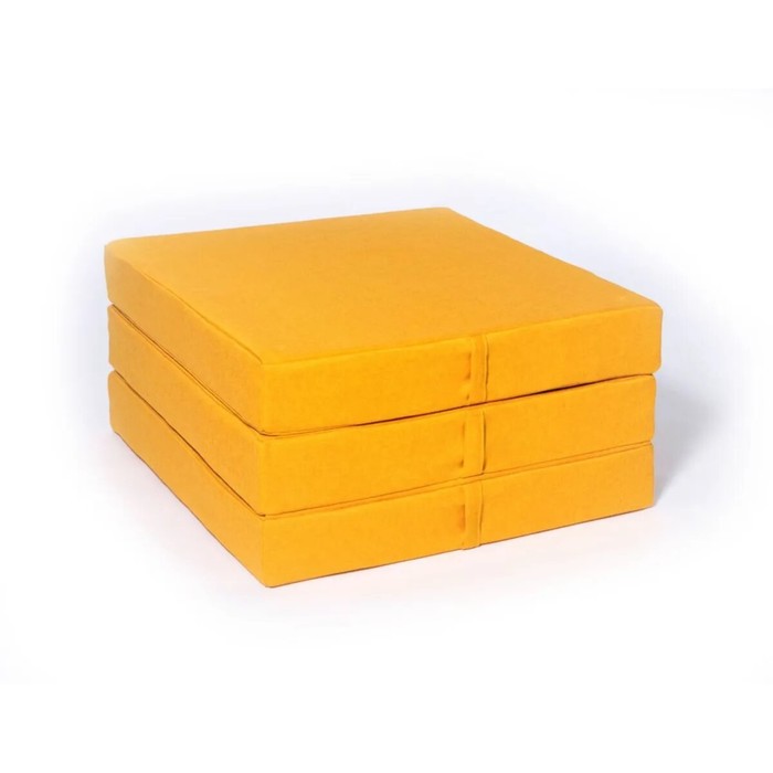 Пуф «Мобильный матрас», размер 67x61x33 см, рогожка, оранжевый