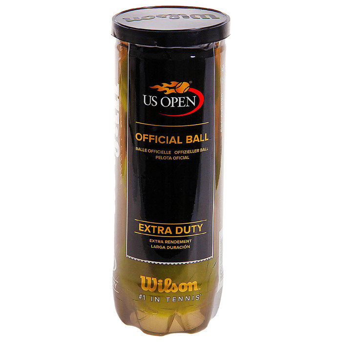 Мяч теннисный Wilson US Open HV, в пластиковой банке, набор 3 мяча