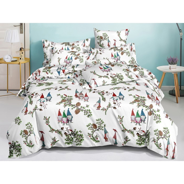 

Постельное бельё Pure Cotton 1.5 сп, размер 150x220 см, 145x215 см, 70x70 см