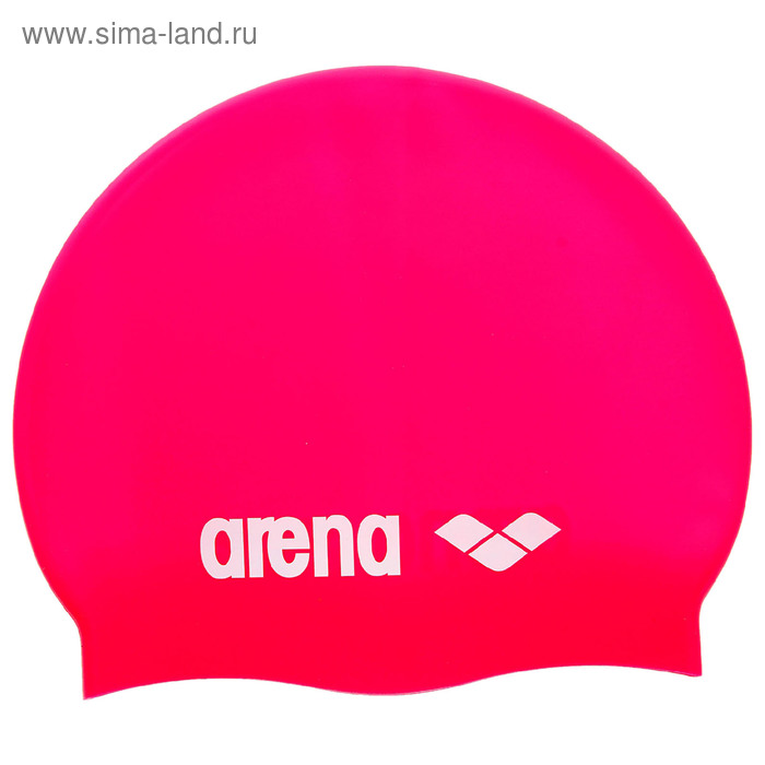 фото Шапочка для плавания arena classic silicone, цвет розовый