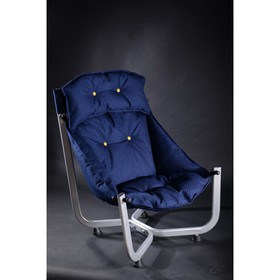 Кресло Медуза Орех/ткань Оксфорд синий