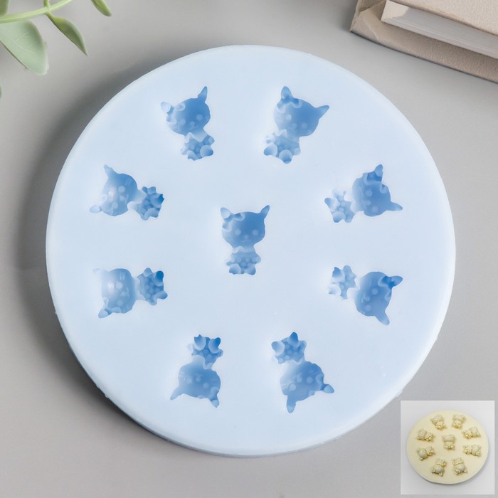 

Молд силикон "Кошечки" 1,9х1,4х1,2 см