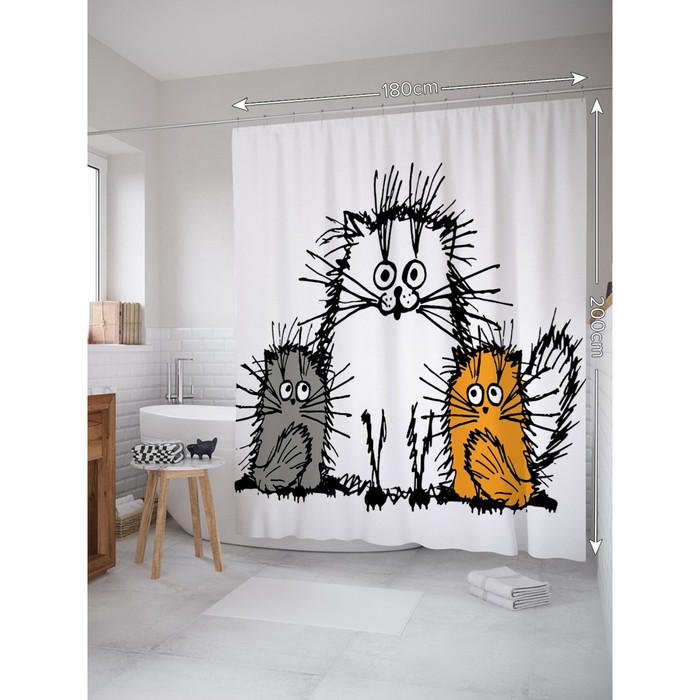 

Фотоштора «Мульти» в ванную 180х200