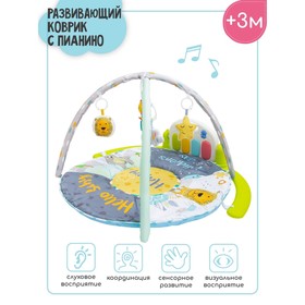 

Развивающий коврик для детей AmaroBaby Splendid «Лев», размер 95x95x45 см