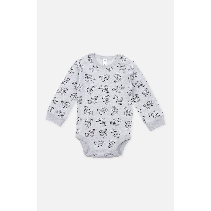 Боди с длинным рукавомдля мальчика, рост 56 см, цвет мультиколор