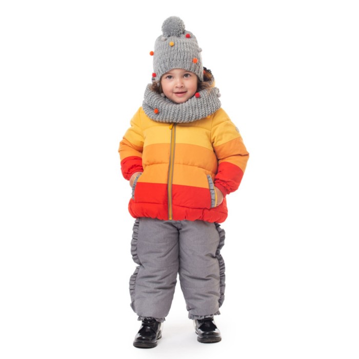 фото Демисезонная куртка в полоску для девочки, рост 98 см playtoday