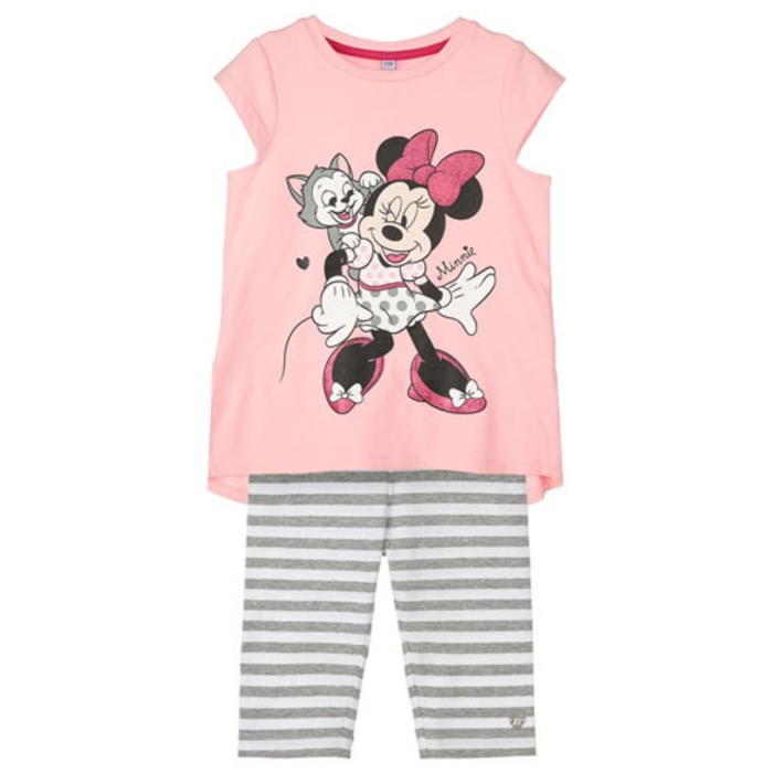 Комплект Disney: футболка, бриджи для девочки, рост 98 см комплект для девочки футболка бриджи цвет розовый зебра рост 98 см
