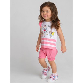 

Комплект: футболка, шорты для девочки, рост 74 см