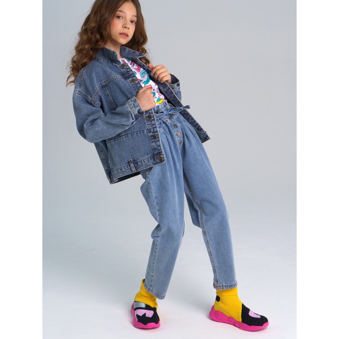 фото Куртка джинсовая для девочки, рост 158 см playtoday