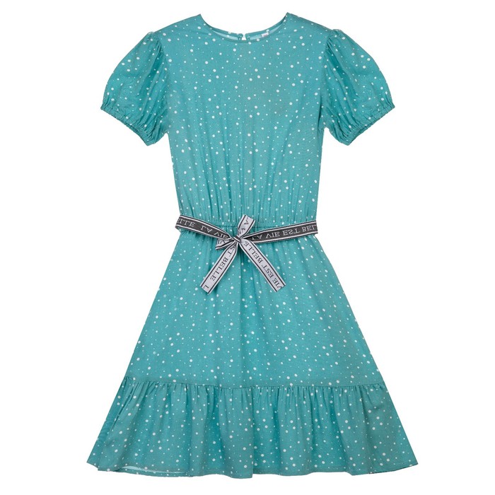 фото Платье текстильное для девочек, рост 128 см playtoday