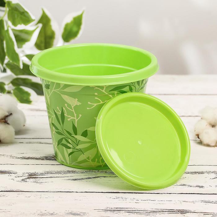 Горшок-кашпо 1 л "Аленушка", поддон