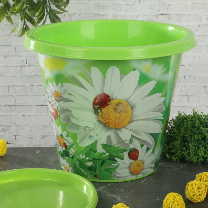 Горшок-кашпо 5,5 л "Аленушка", поддон