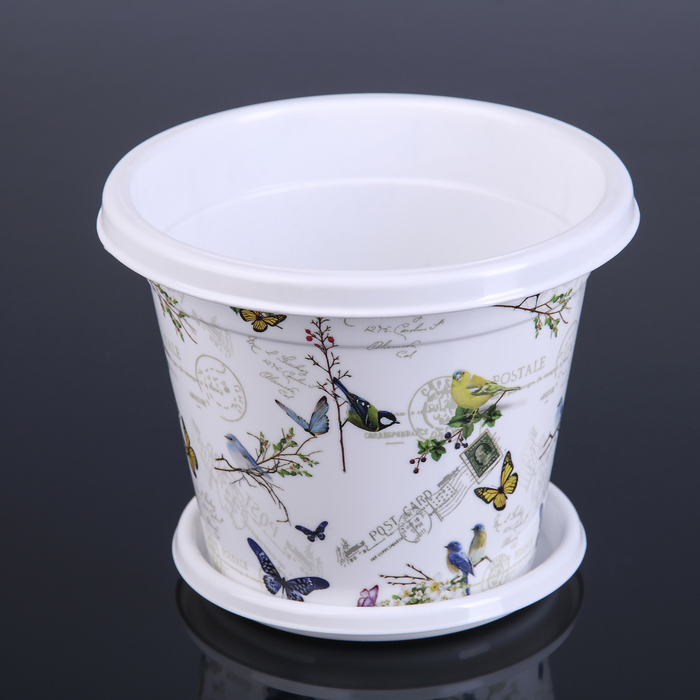 Горшок-кашпо 1 л "Палитра", поддон