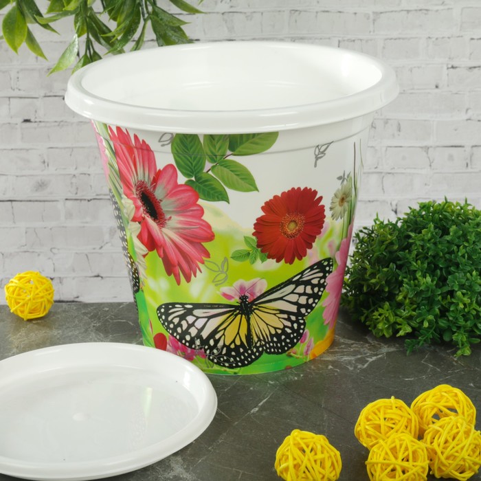 Горшок-кашпо 2 л "Палитра", поддон