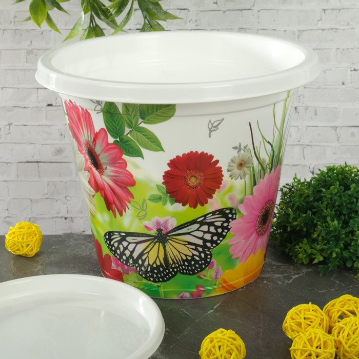 Горшок-кашпо "Палитра" 3 л, поддон