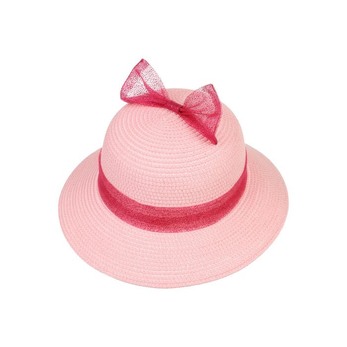 фото Шляпа соломенная для девочки, размер 50, цвет розовый playtoday