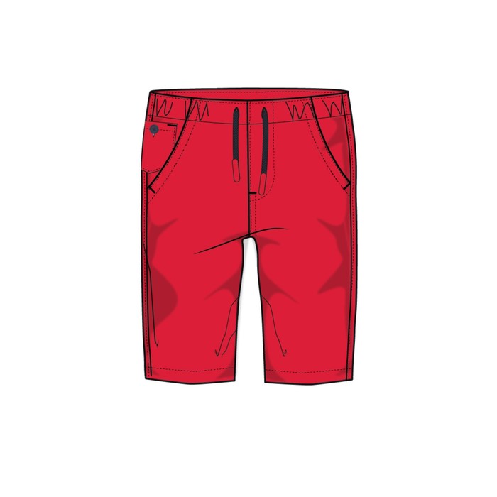 фото Шорты для мальчика, рост 158 см, цвет красный playtoday