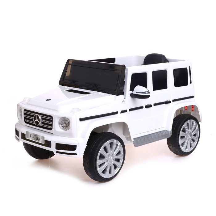 

Электромобиль MERCEDES-BENZ G500, EVA колёса, кожаное сидение, цвет белый