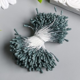 

Тычинки для цветов "Капельки матовые серые" d=1,5 мм набор 400 шт длина 6 см