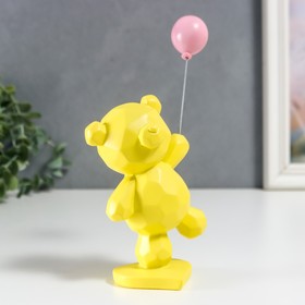 

Сувенир полистоун 3D "Медвежонок с воздушным шариком" жёлтый 21,4х6х10 см