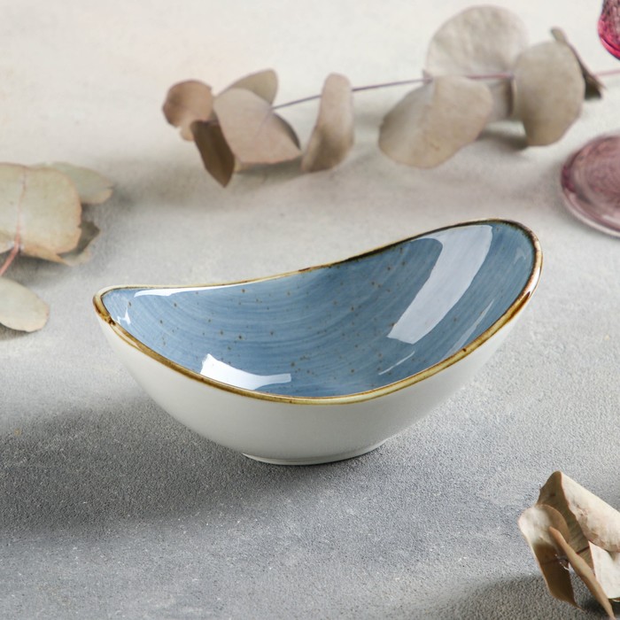 Салатник керамический «Сапфир», 14,5×8×6 см, цвет синий салатник керамический сапфир 14 5×8×6 см цвет синий