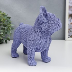 

Сувенир полистоун "Французский бульдог синий" барашковый стоит 19х9х19,5 см