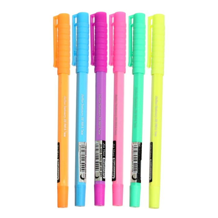 

Ручка шариковая, стержень синий, линия 0.7 мм, корпус флуоресцентный, МИКС (штрихкод на штуке)