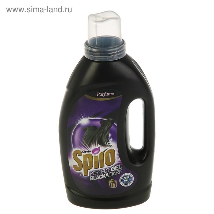 Жидкое средство для стирки Spiro Black & Dark, гель, для тёмных и чёрных тканей, 1 л