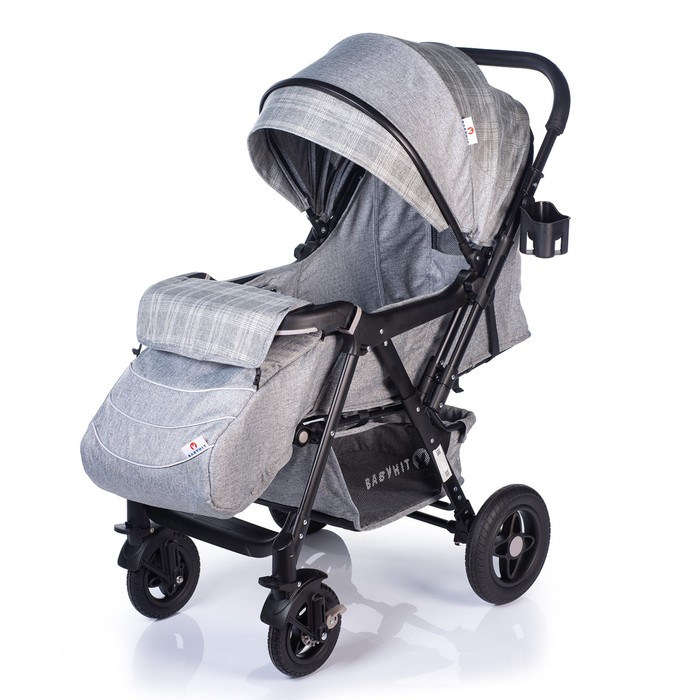 фото Коляска прогулочная babyhit sense plus, цвет light grey