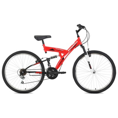 Велосипед 26 Mikado Explorer, 2022, цвет красный, размер рамы 18
