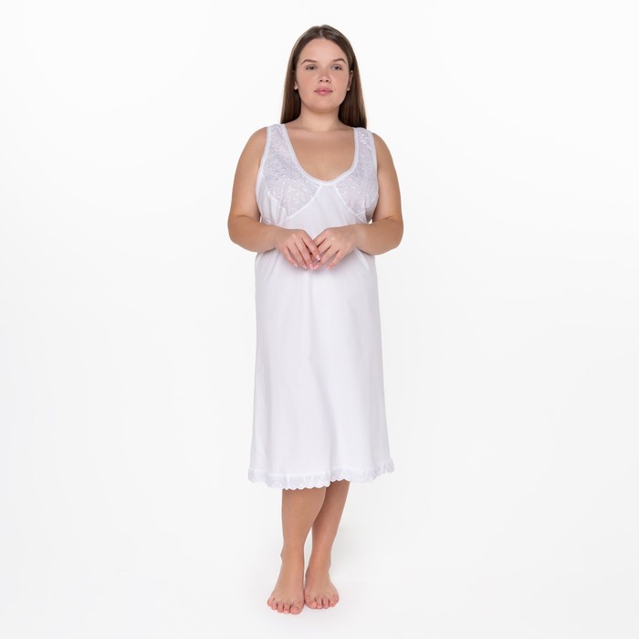 Ночная сорочка женская, цвет белый, размер XL