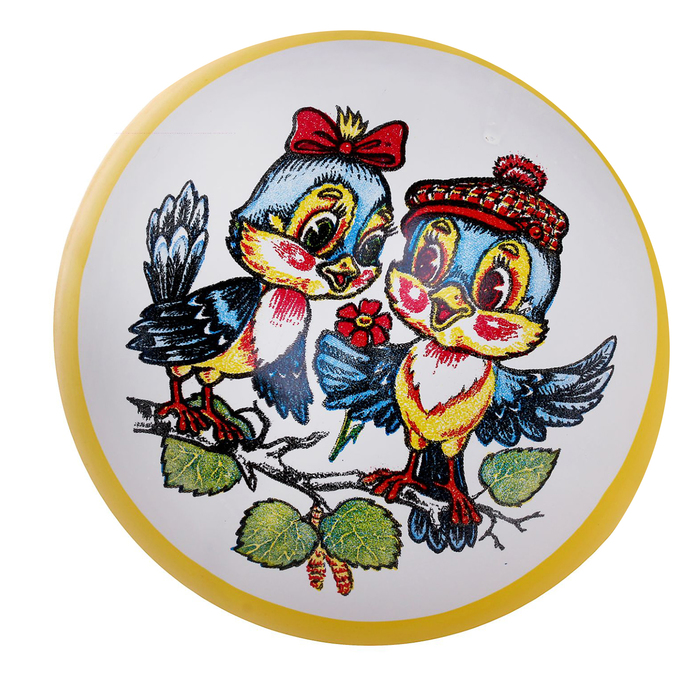 Мяч с рисунком лакированный, цвета МИКС