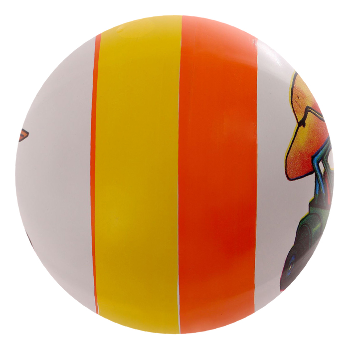 Мяч с рисунком лакированный, цвета МИКС