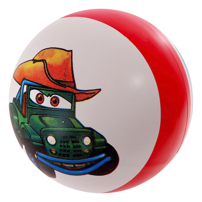 Мяч с рисунком лакированный, цвета МИКС