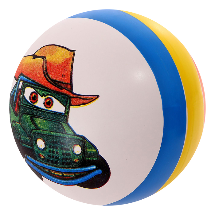 Мяч с рисунком лакированный, цвета МИКС