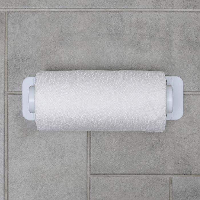 Держатель для полотенец снежно-белый, на шурупах