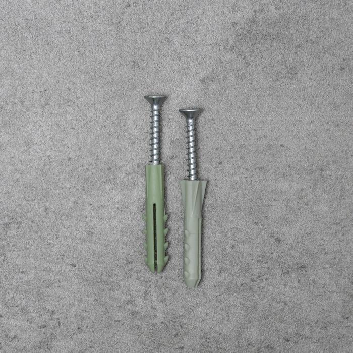 Держатель для полотенец снежно-белый, на шурупах