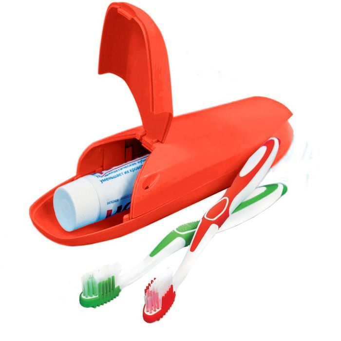 Футляр для зубной щетки "Путешествие", цвет мандарин