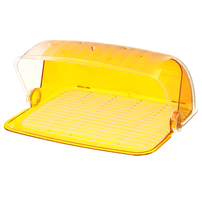 Хлебница с крышкой "Санти", цвет оранжевый