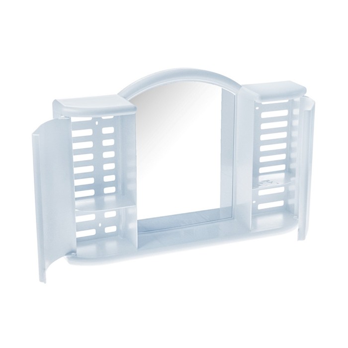 Шкафчик зеркальный для ванной комнаты "Арго", светло-голубой
