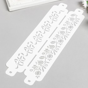 

Трафарет бордюрный "Узор бантик" пластик, 11х32 см